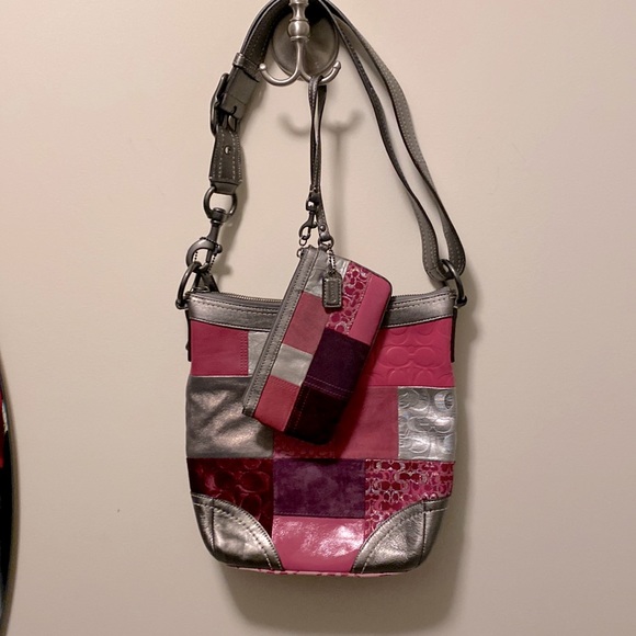 Coach Crossbody Bag with Matching Wristlet - Picture 1 of 7